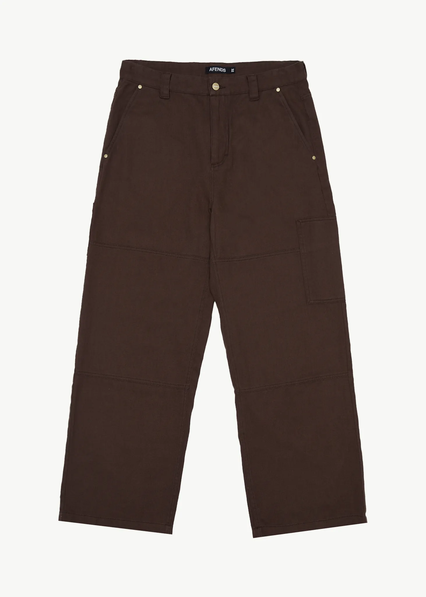 Afends Mens Richmond - Recycled Carpenter Pant - Coffee