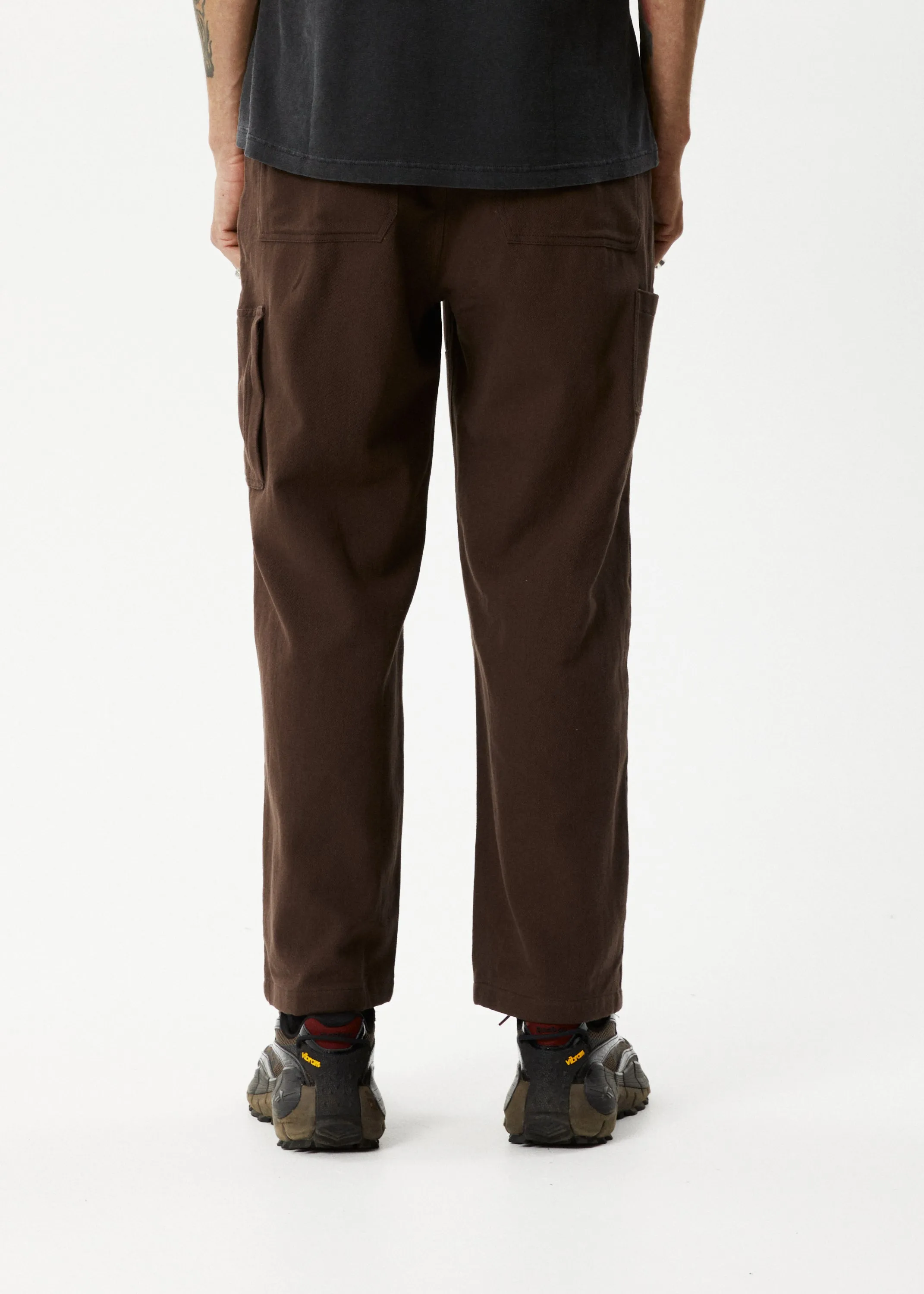 Afends Mens Richmond - Recycled Carpenter Pant - Coffee