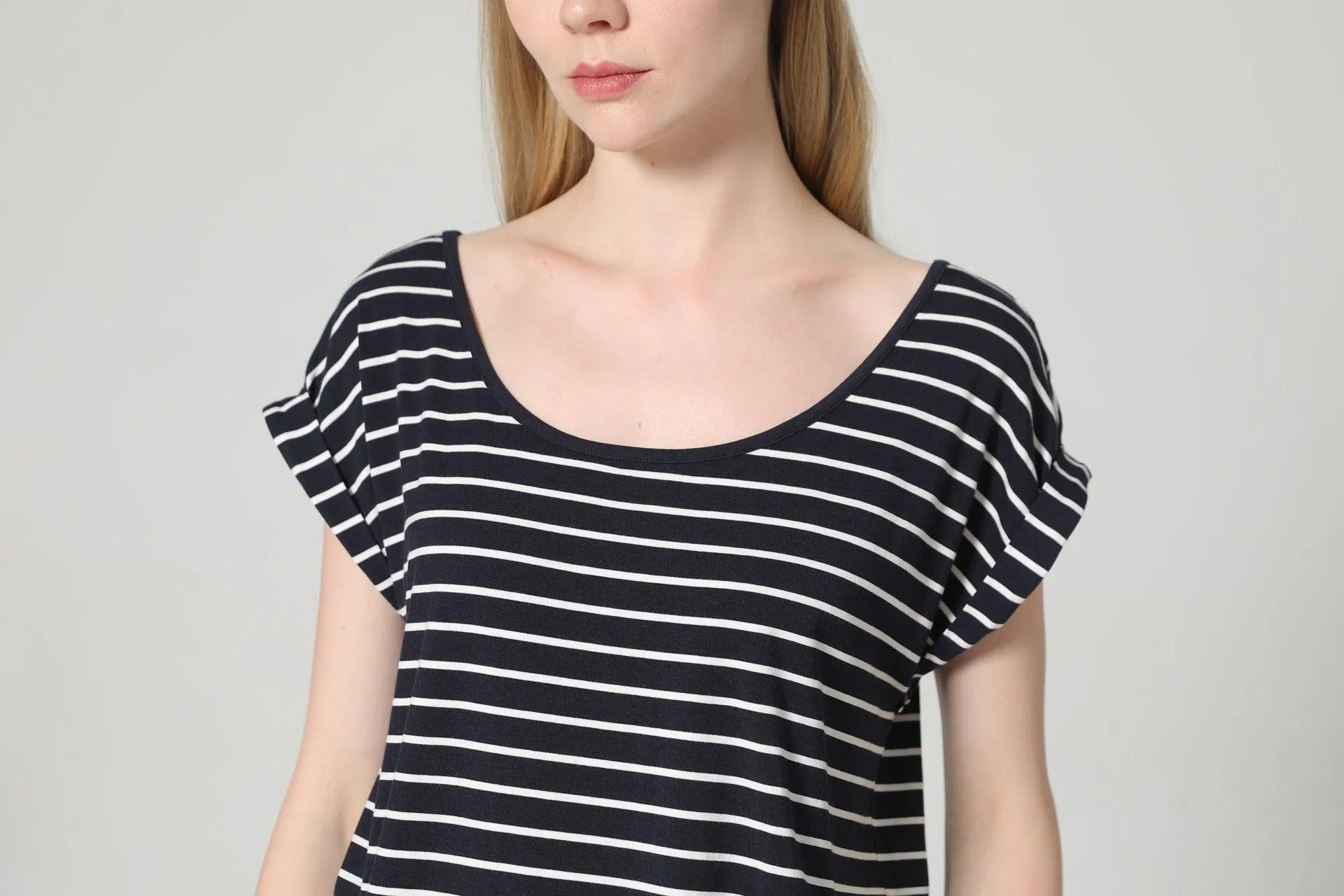 Bamboo Rolled Sleeve Tee