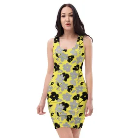 Bodycon Dress Patterns Flowers (Glamourange Luxury Bodycon Dresses Pattern for Women - 002)