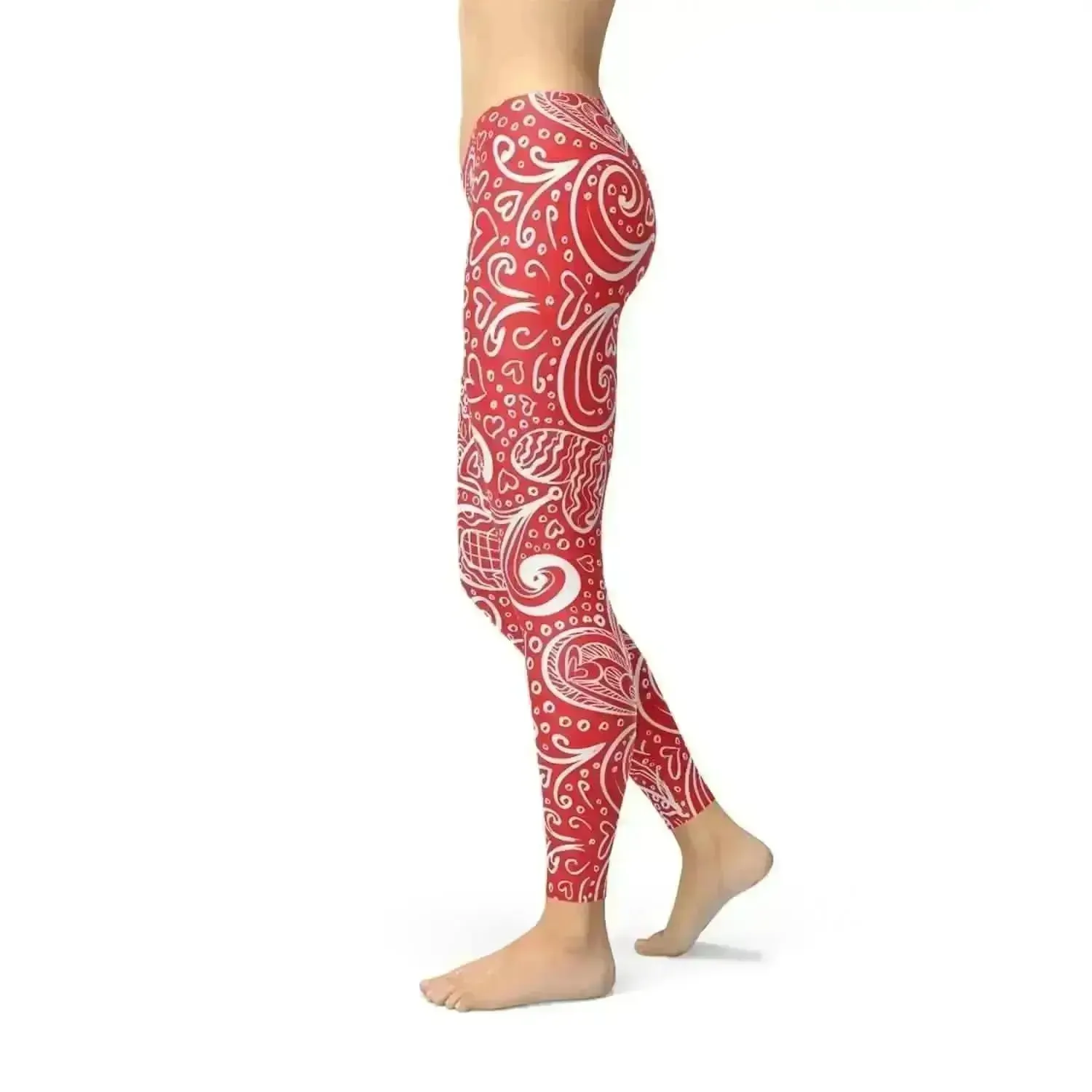 Botanical Burst Performance Leggings - M