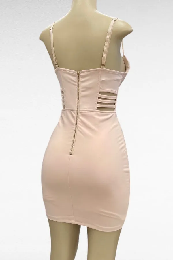 Caged Bustier Bodycon Dress