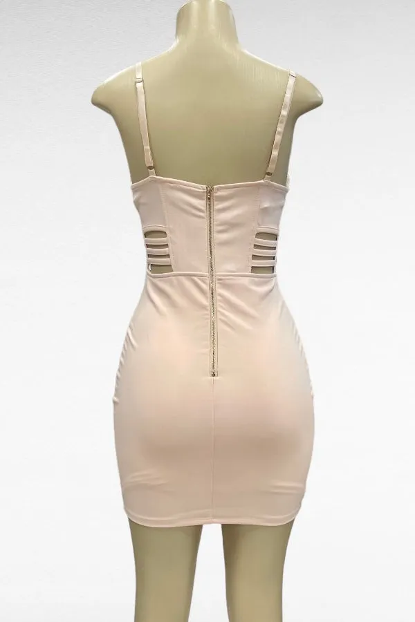 Caged Bustier Bodycon Dress