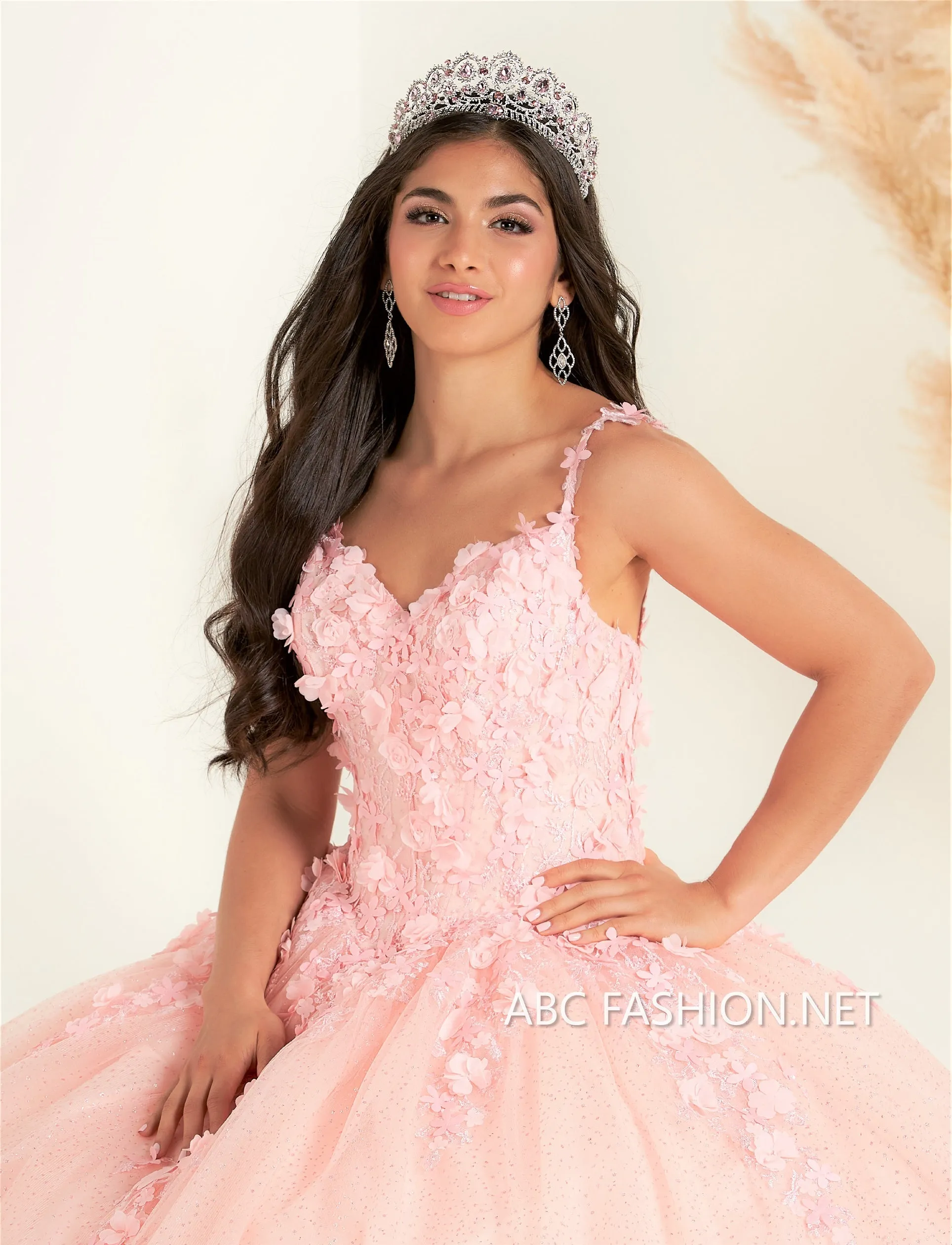 Cape Sleeve Quinceanera Dress by Fiesta Gowns 56454