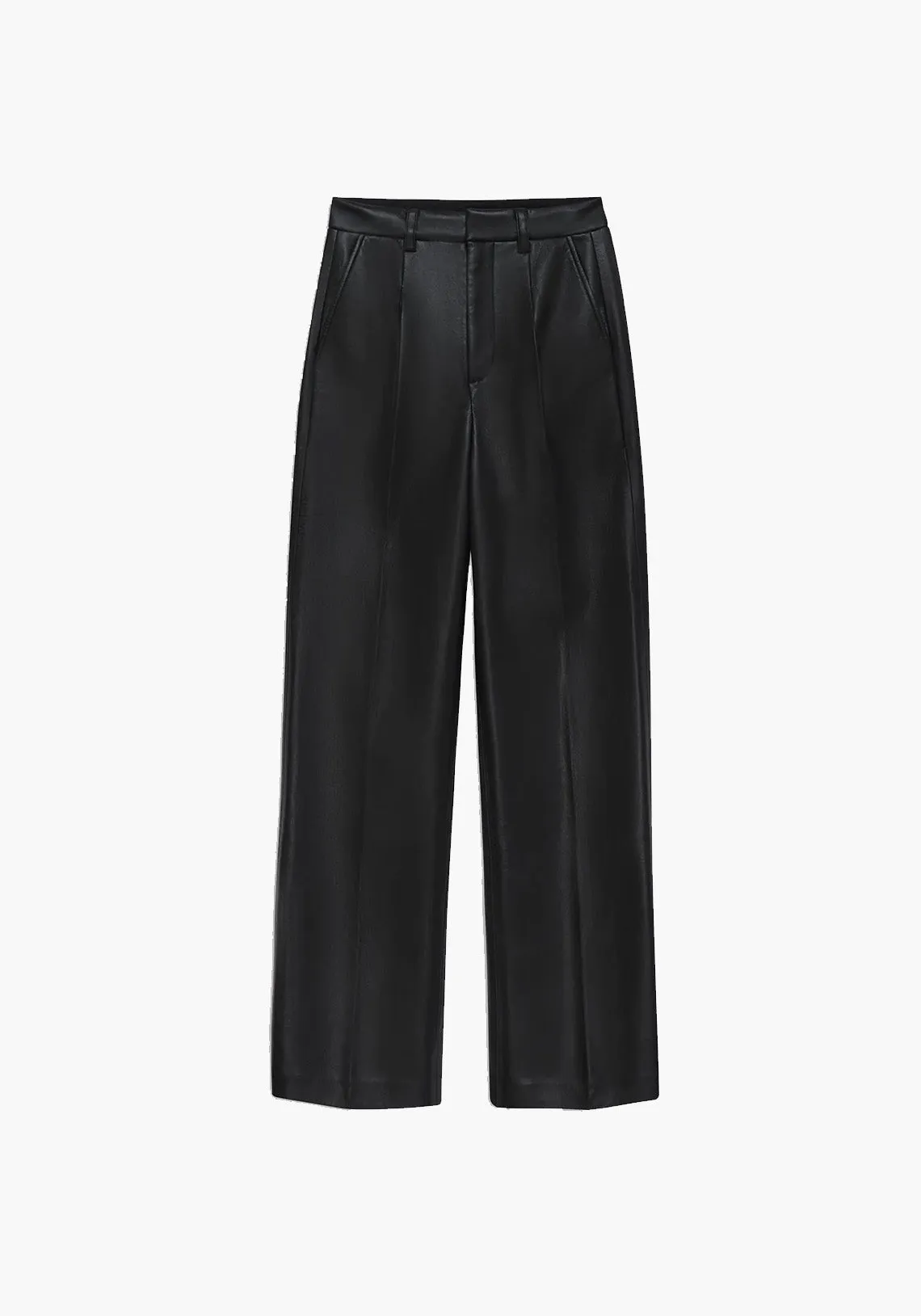 CARMEN PANT BLACK RECYCLED LEATHER