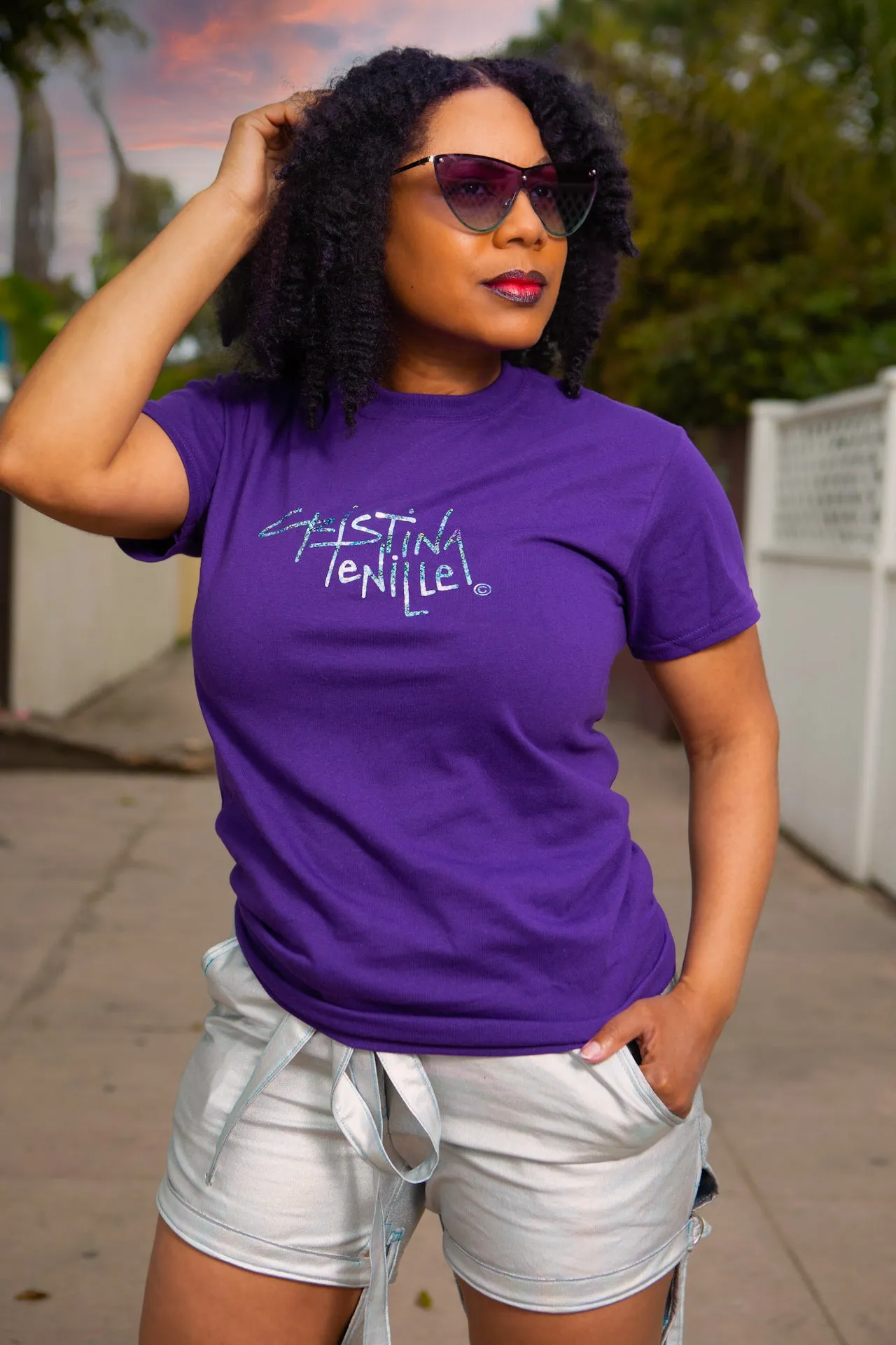 Cristina Tenille Custom Signature Logo T-Shirt