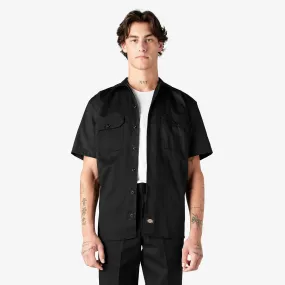 Dickies Men's Short Sleeve Work Shirt_Black