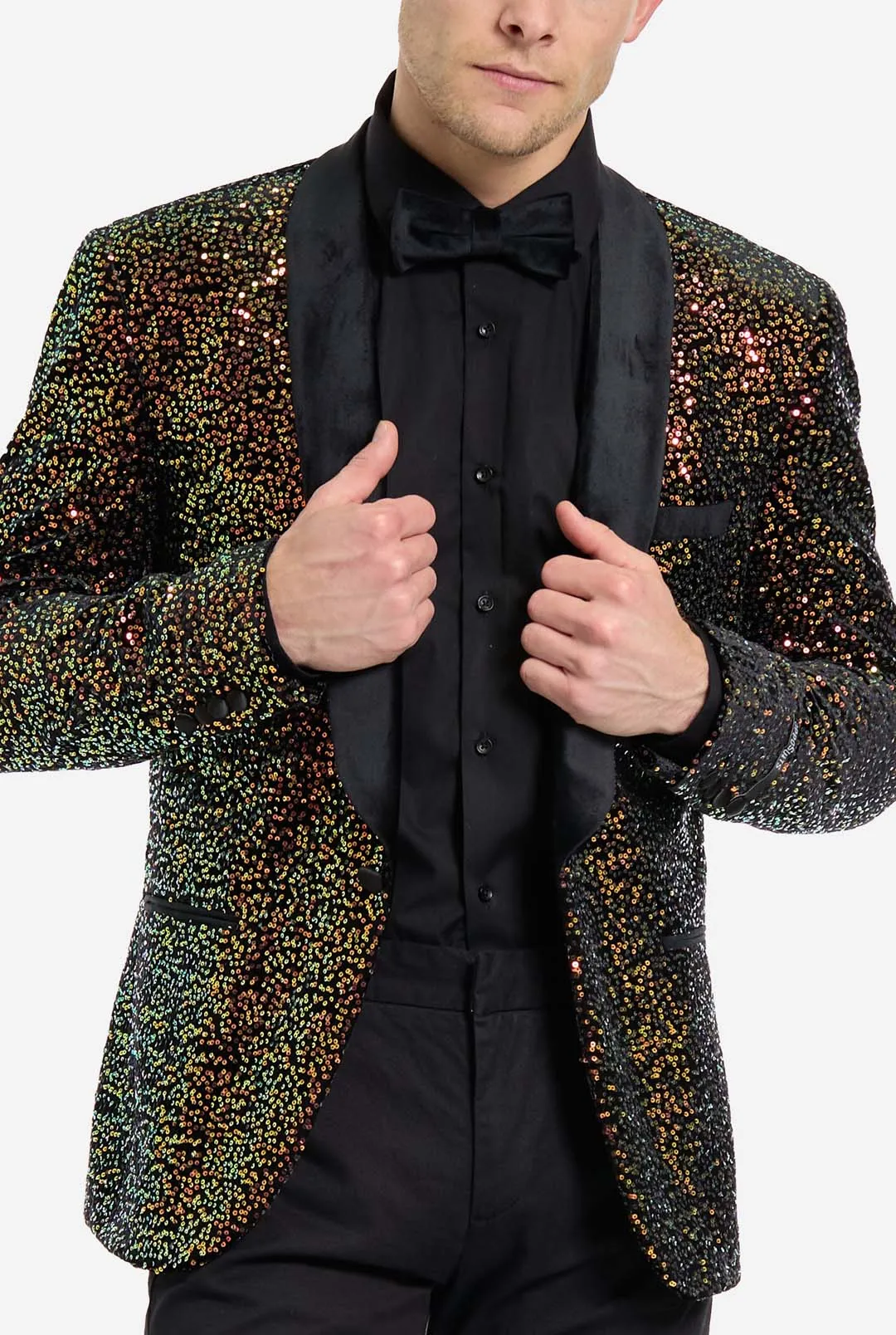 Dinner Jacket - Amber Sequins  | Sequin blazer