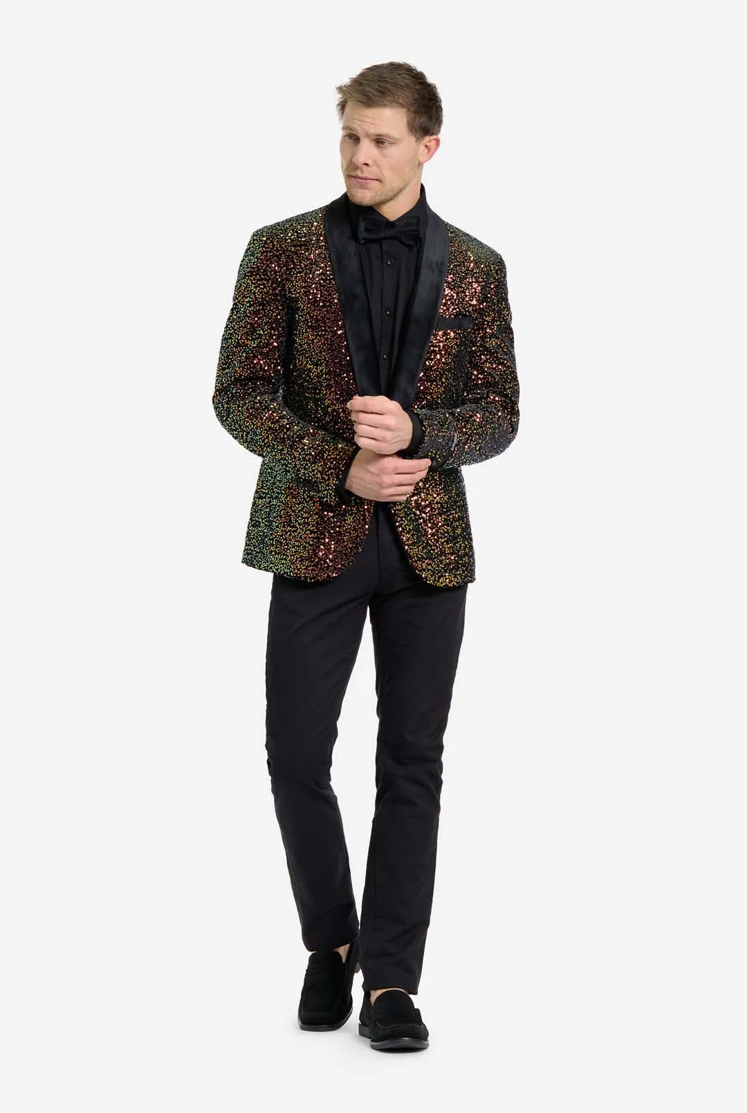 Dinner Jacket - Amber Sequins  | Sequin blazer