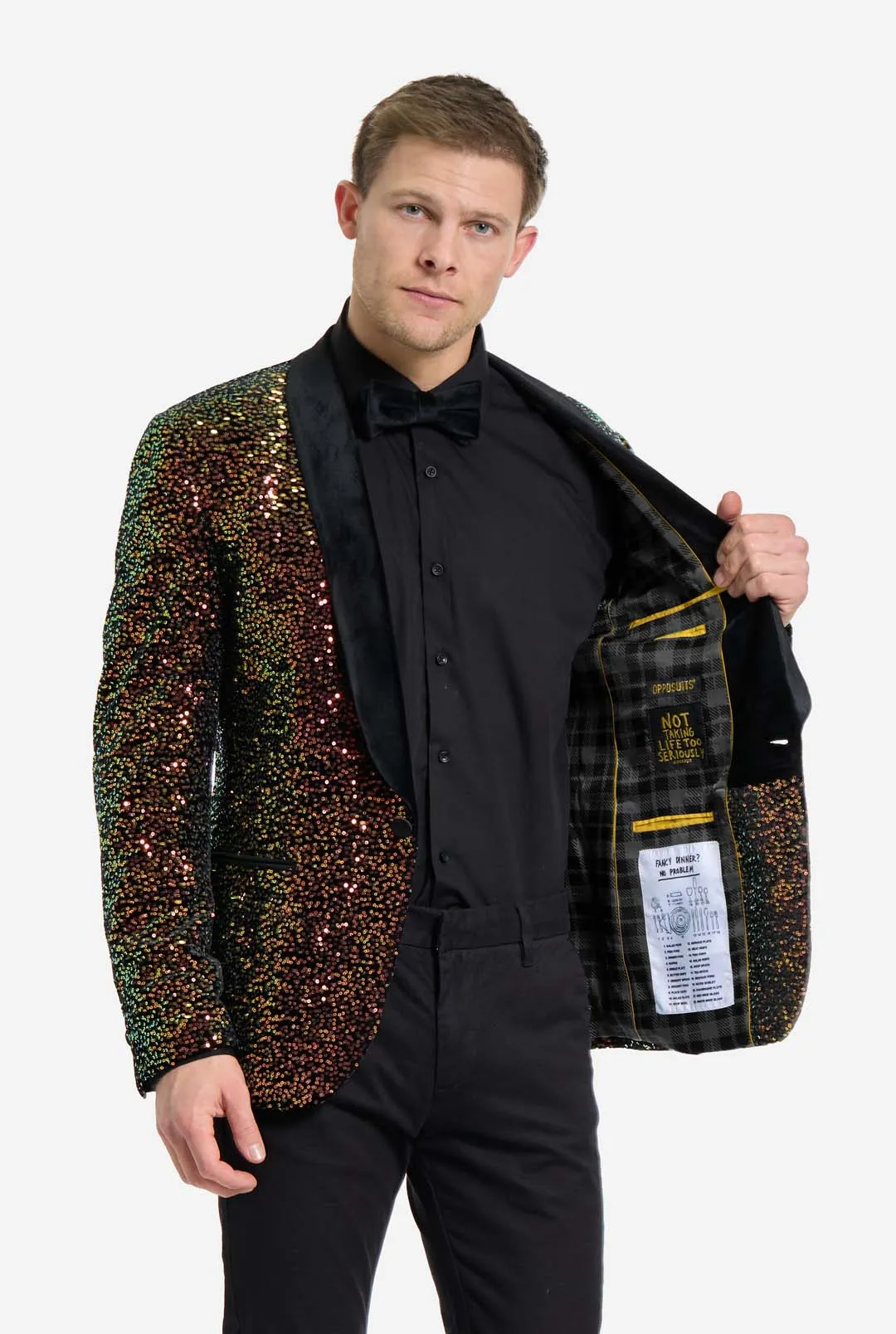 Dinner Jacket - Amber Sequins  | Sequin blazer