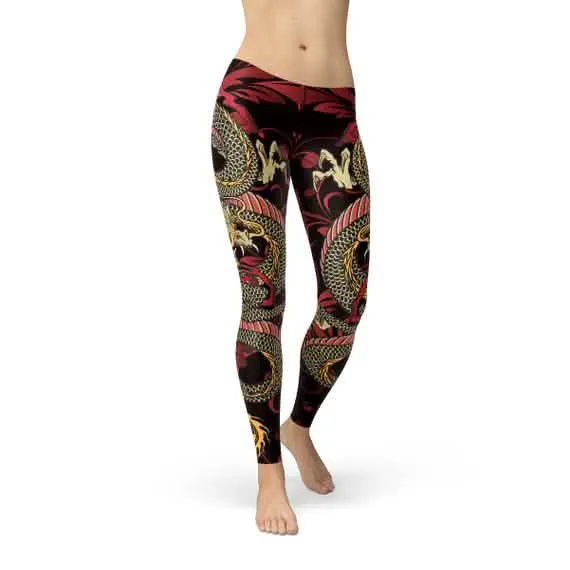 Fierce Dragon Inspired Women's Performance Leggings