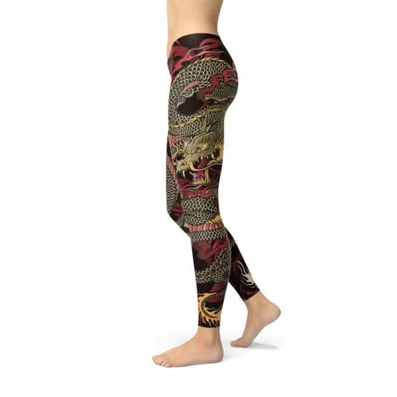 Fierce Dragon Inspired Women's Performance Leggings