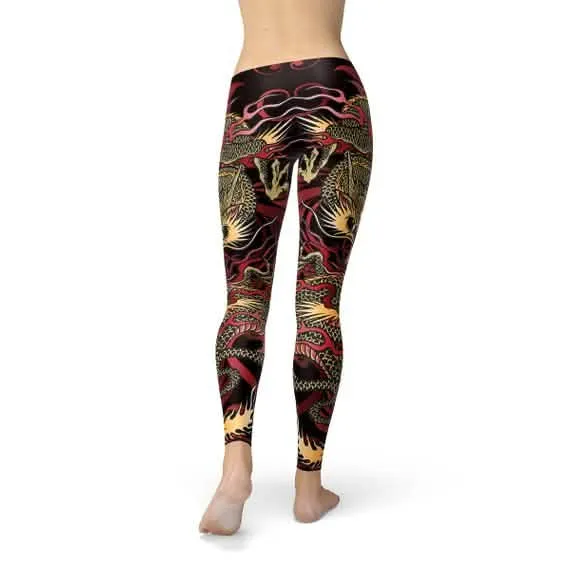 Fierce Dragon Inspired Women's Performance Leggings