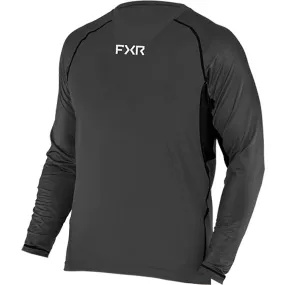 FXR  Mens Atmosphere Snowmobile Longsleeve Charcoal Black Moisture Wicking