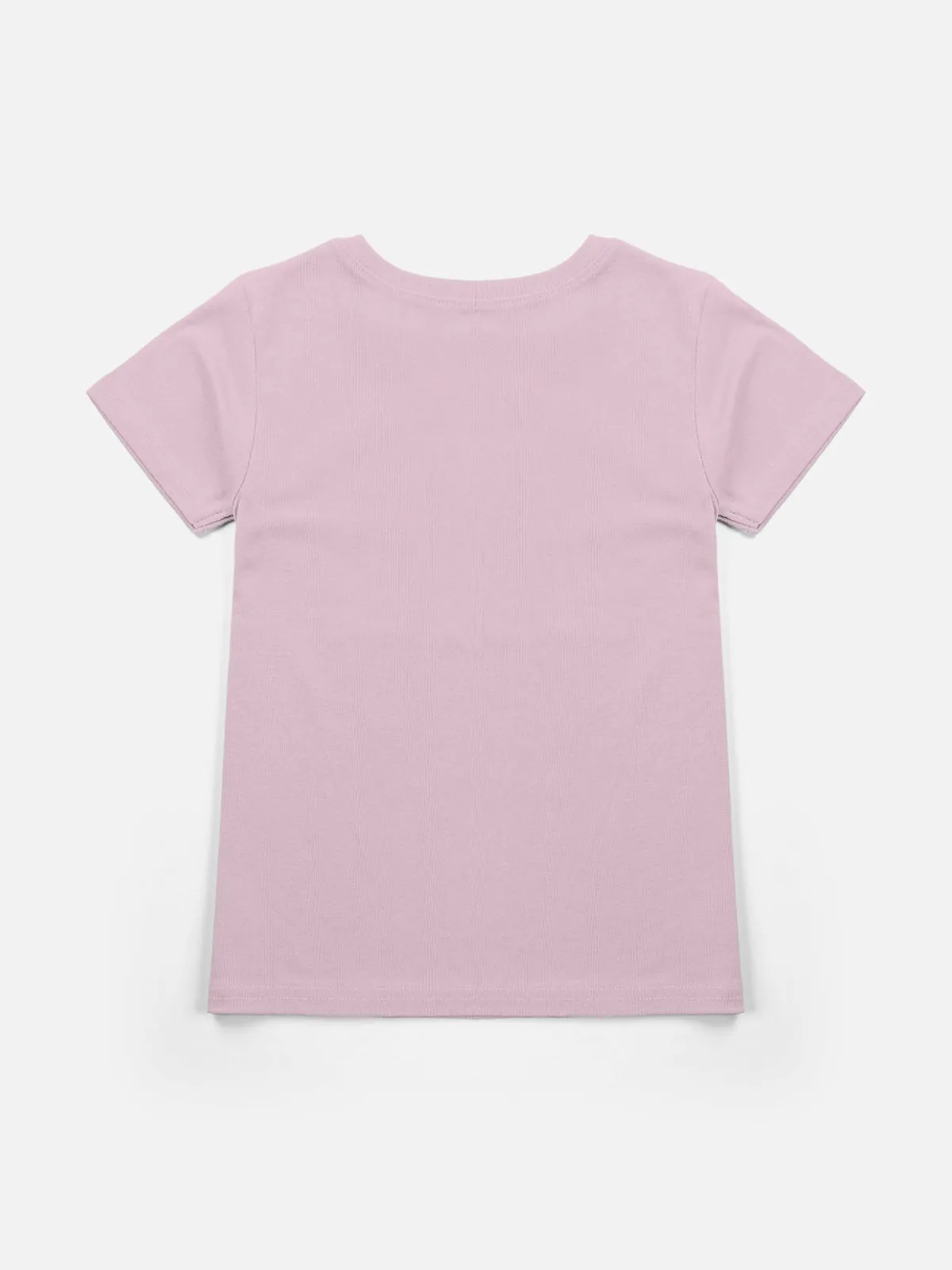 Glitter & Shiny Printed Round Neck Short Sleeve T-shirts / Tops for Girls.