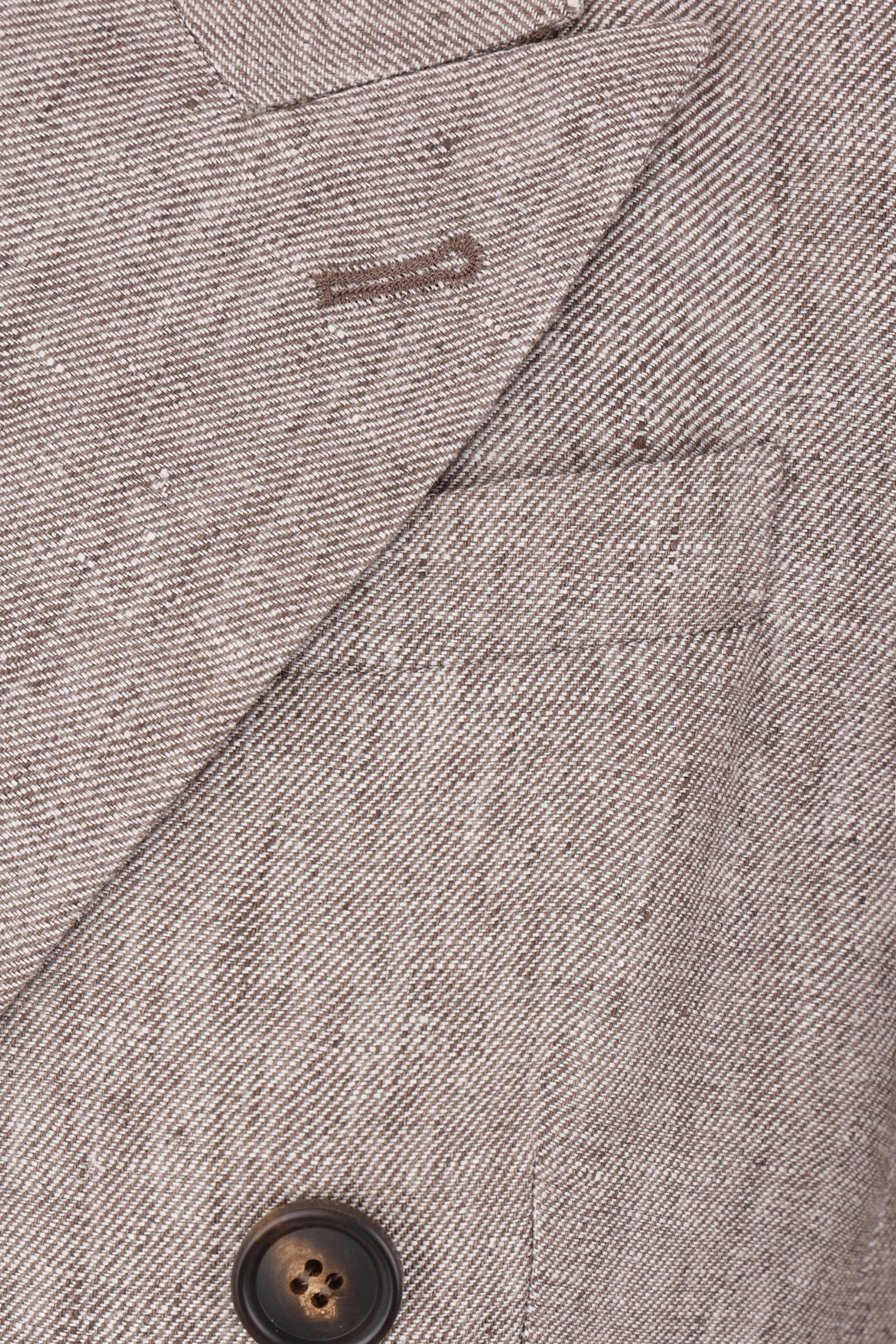 Hemp and Linen Jacket with Monili Cuffs