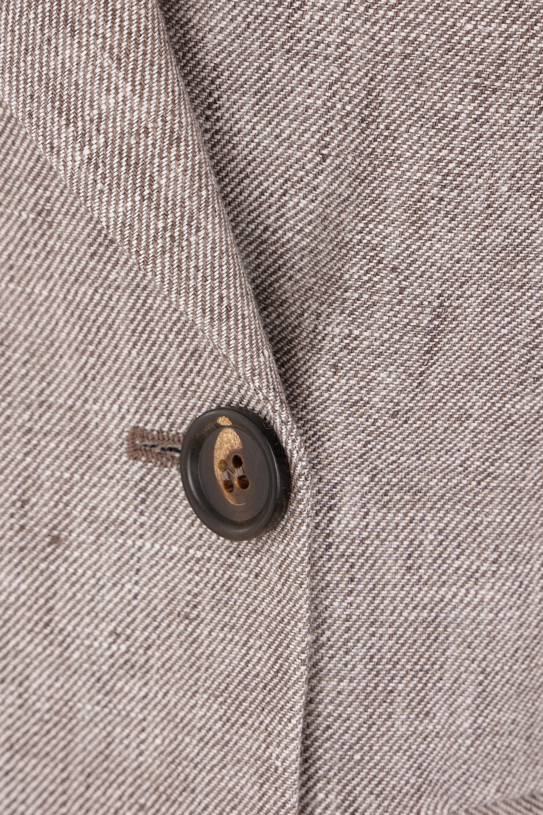 Hemp and Linen Jacket with Monili Cuffs