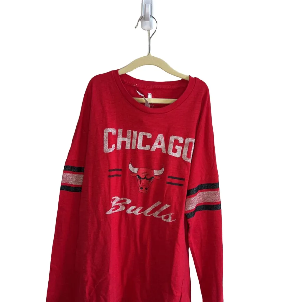 LS Shirt / Chicago Bulls   Glitter Stripe