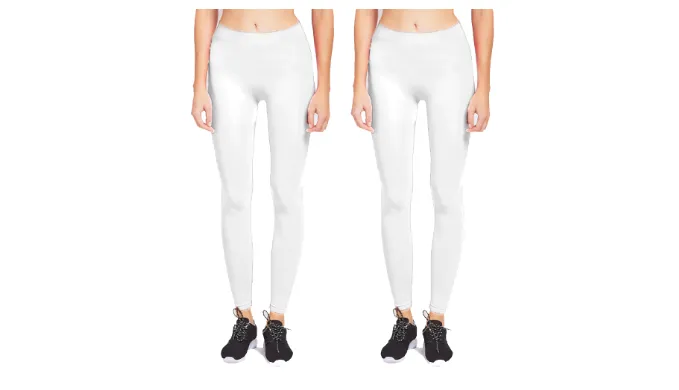 Mechaly Women's Full Length Fit Performance Nylon Leggings One Size - 2 Pack - Ships Next Day!