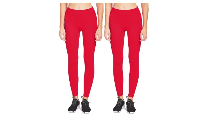 Mechaly Women's Full Length Fit Performance Nylon Leggings One Size - 2 Pack - Ships Next Day!