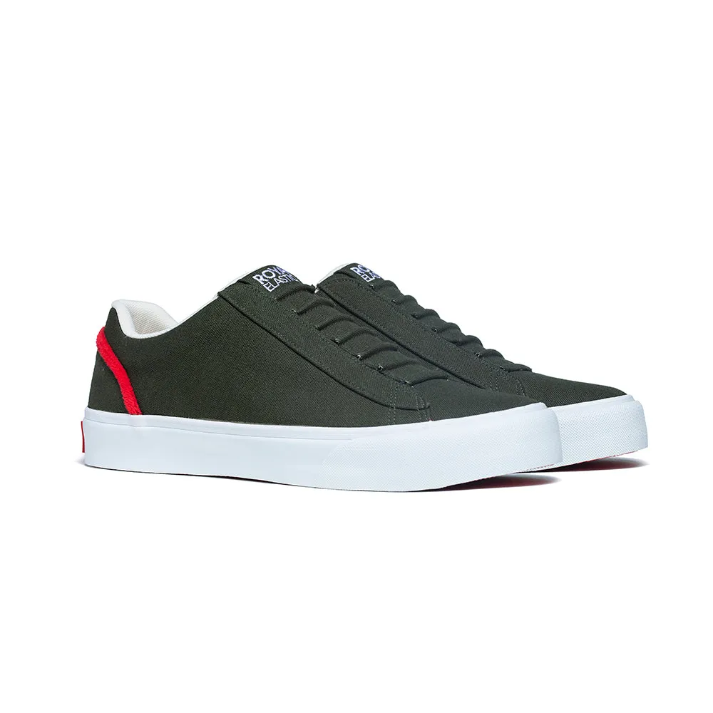 Men's Cruiser Green Nylon Low Tops 00601-441