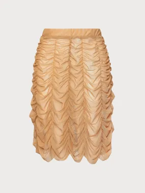 Mesh Drape Skirt