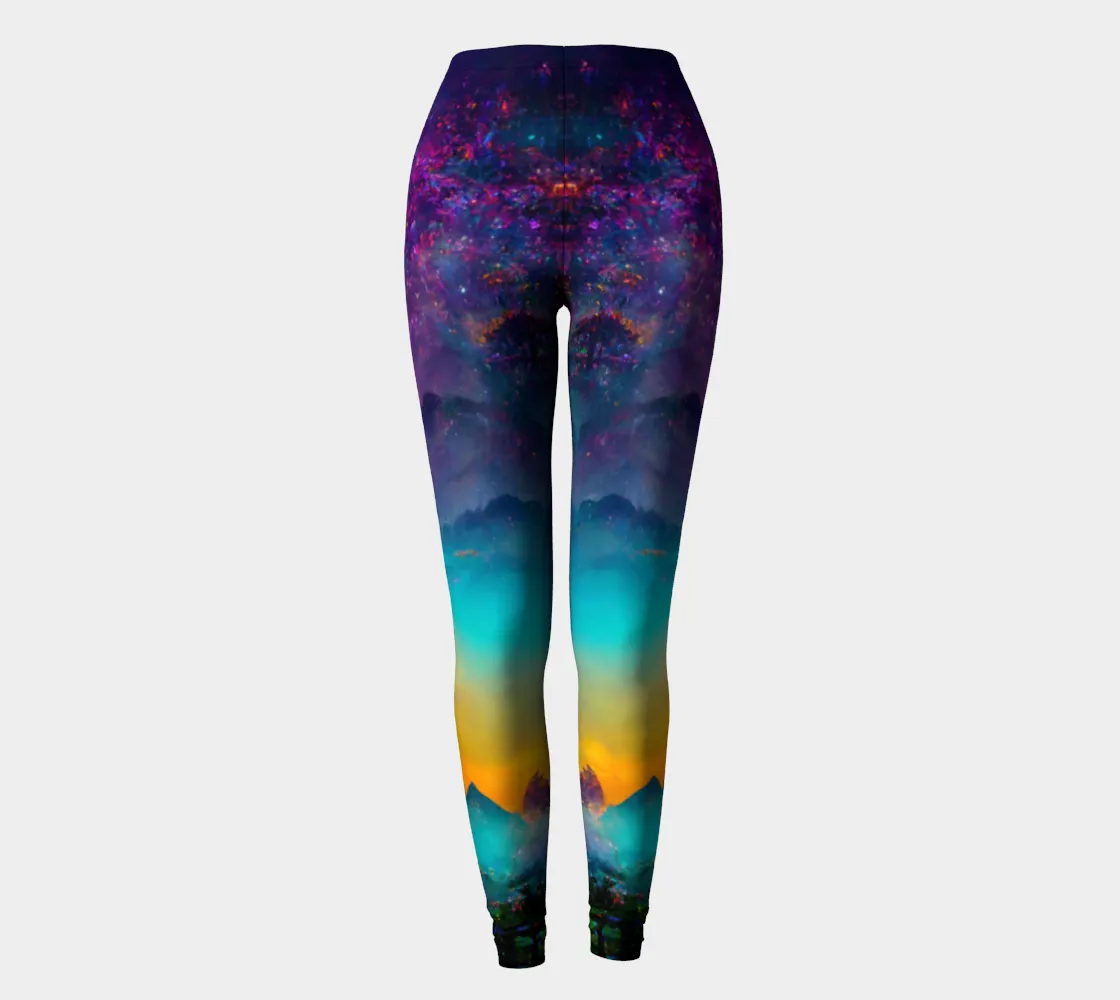 Mountain skies leggings | Acidmath Guy