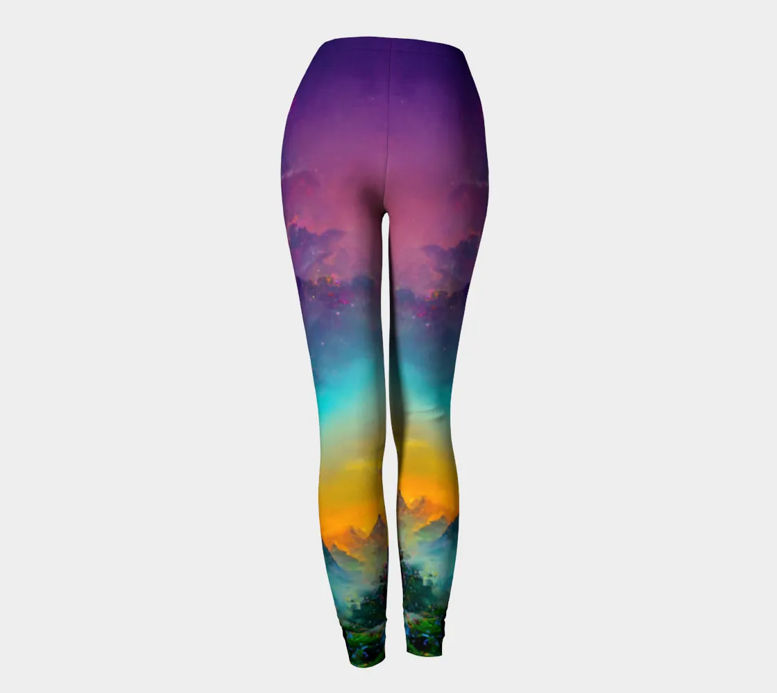 Mountain skies leggings | Acidmath Guy