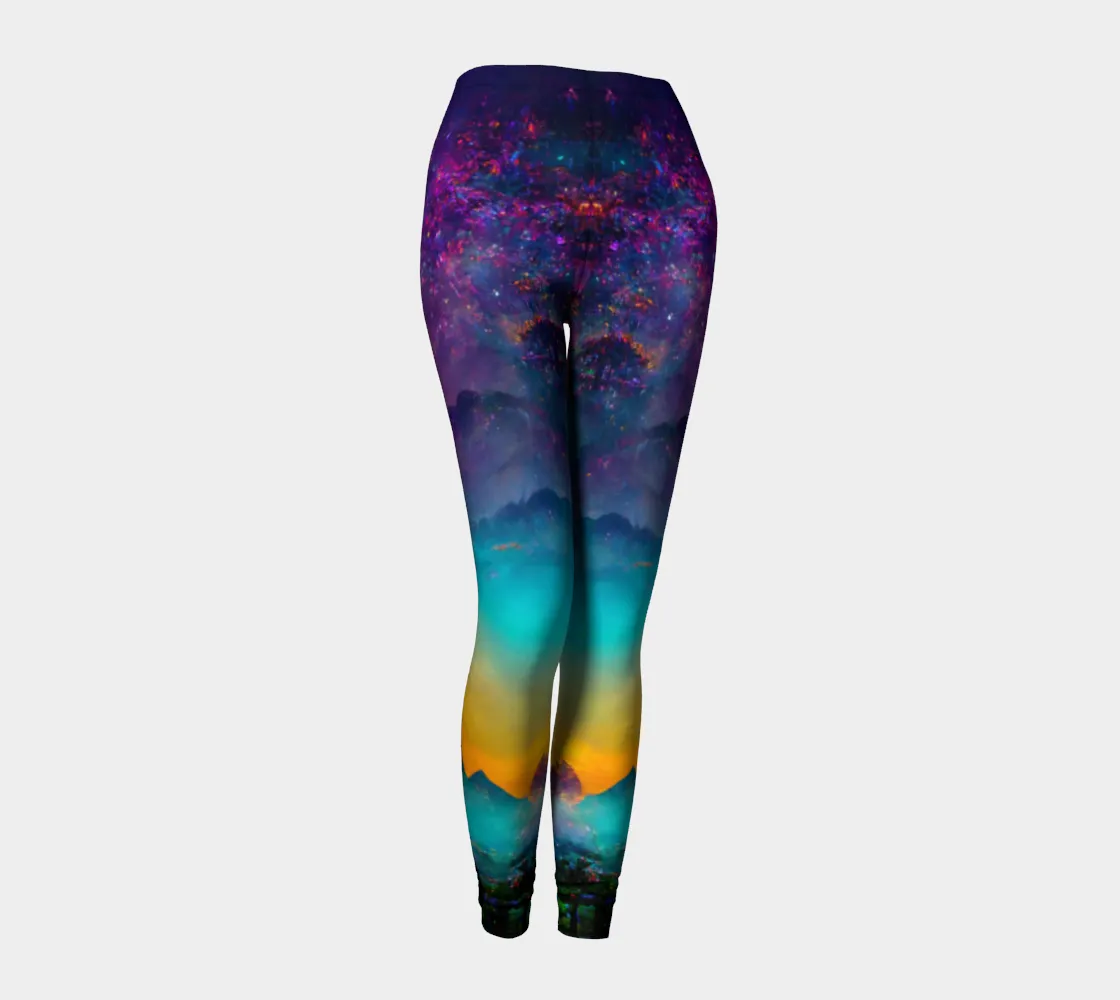 Mountain skies leggings | Acidmath Guy