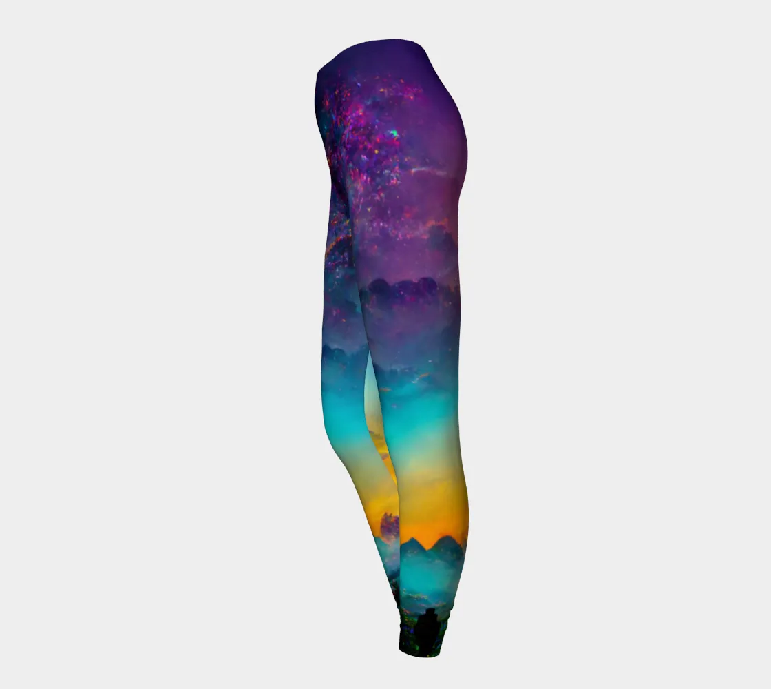 Mountain skies leggings | Acidmath Guy