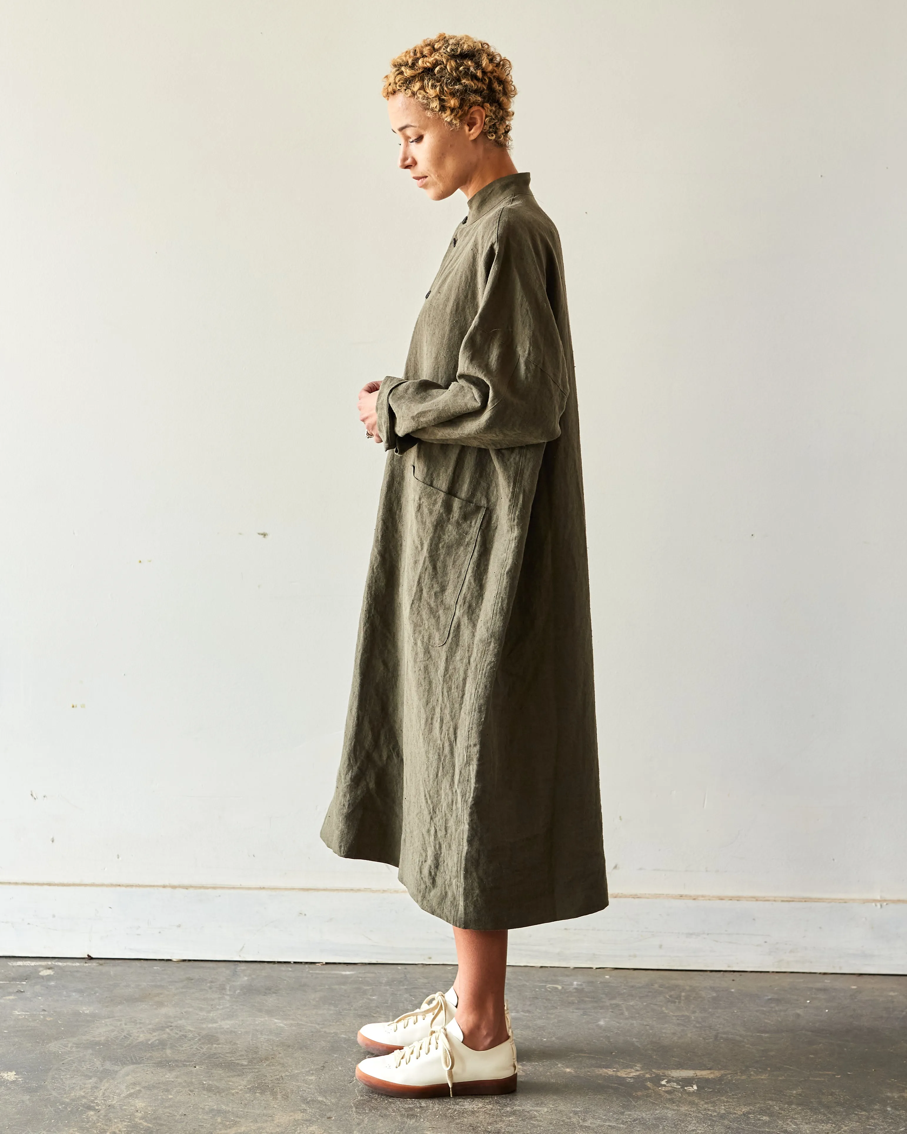 O-Project Shirt Coat, Dark Olive