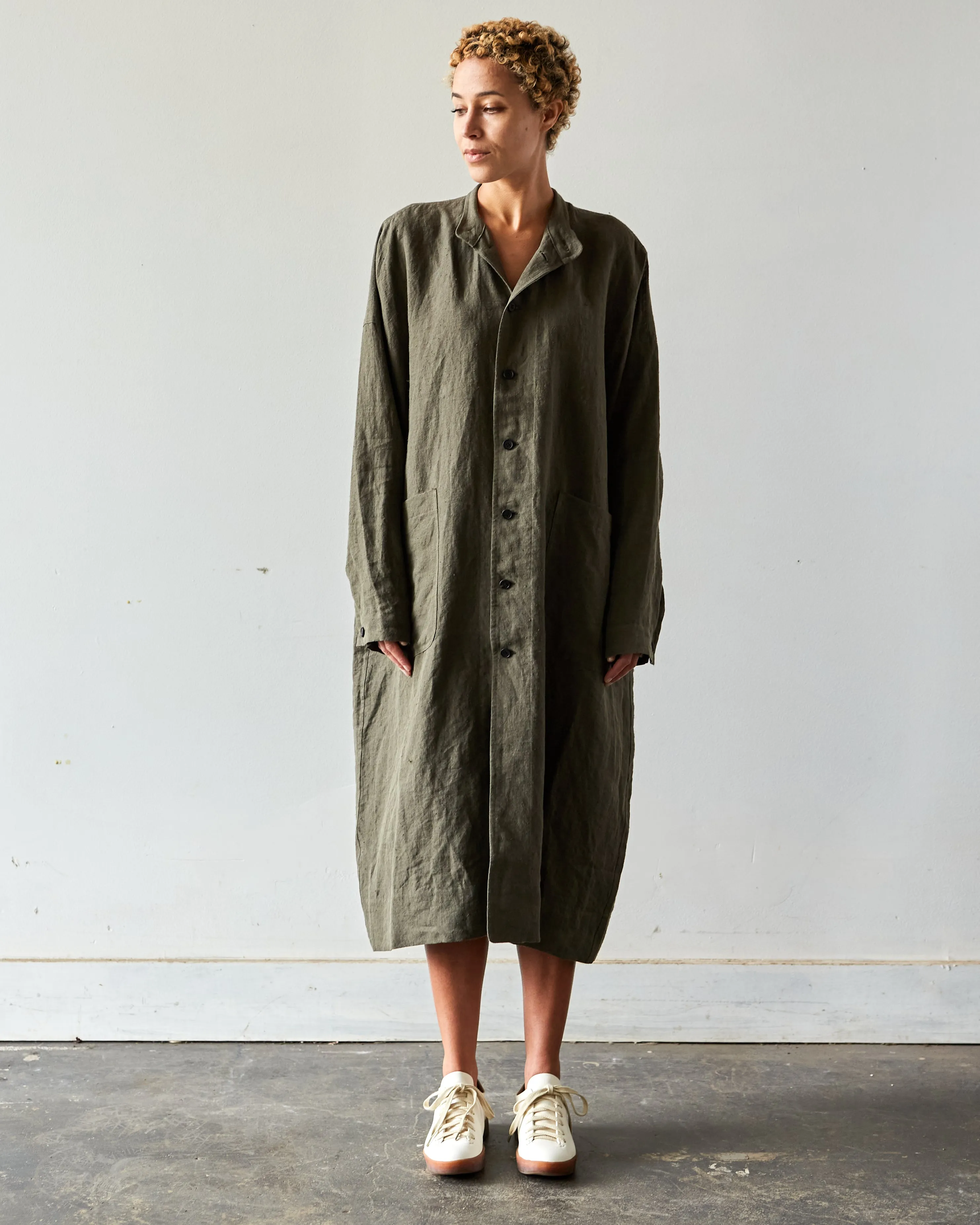 O-Project Shirt Coat, Dark Olive