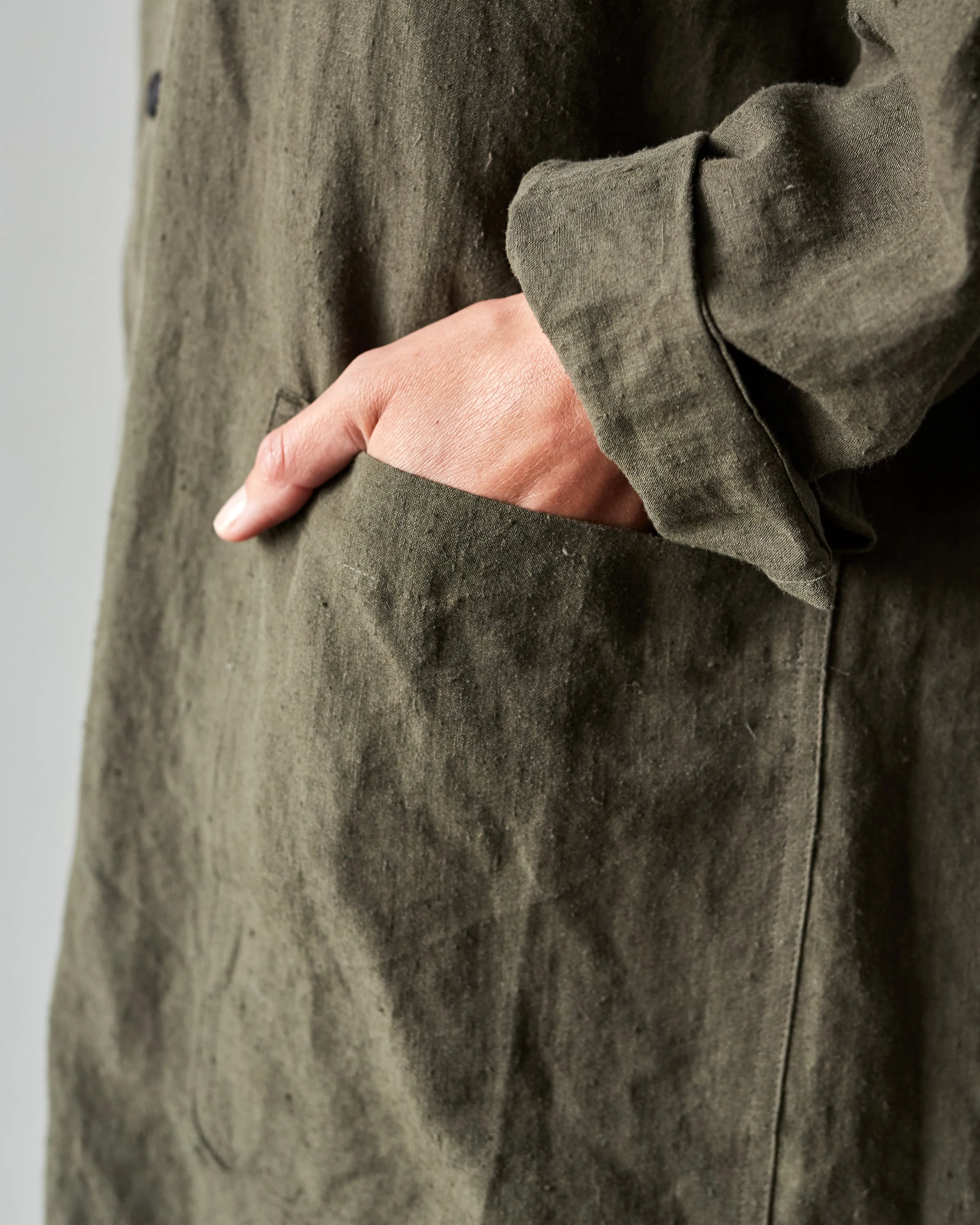 O-Project Shirt Coat, Dark Olive