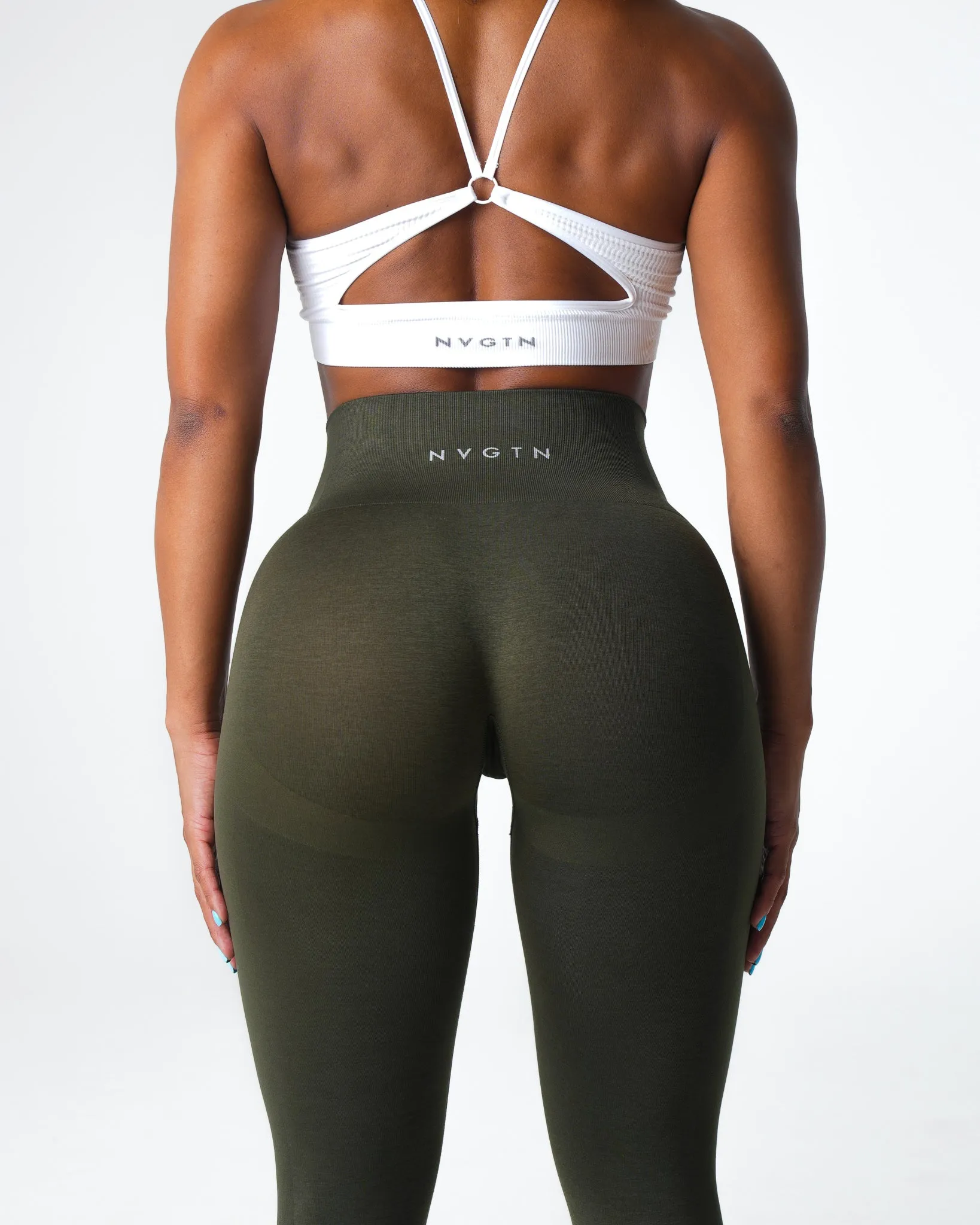 Olive Performance Seamless Leggings