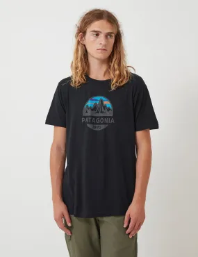 Patagonia Fitz Roy Scope Organic T-­Shirt - Black