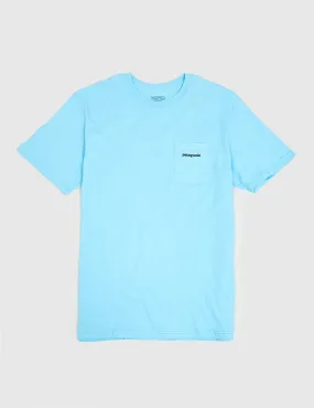 Patagonia P-6 Logo Pocket T-Shirt - Cuban Blue