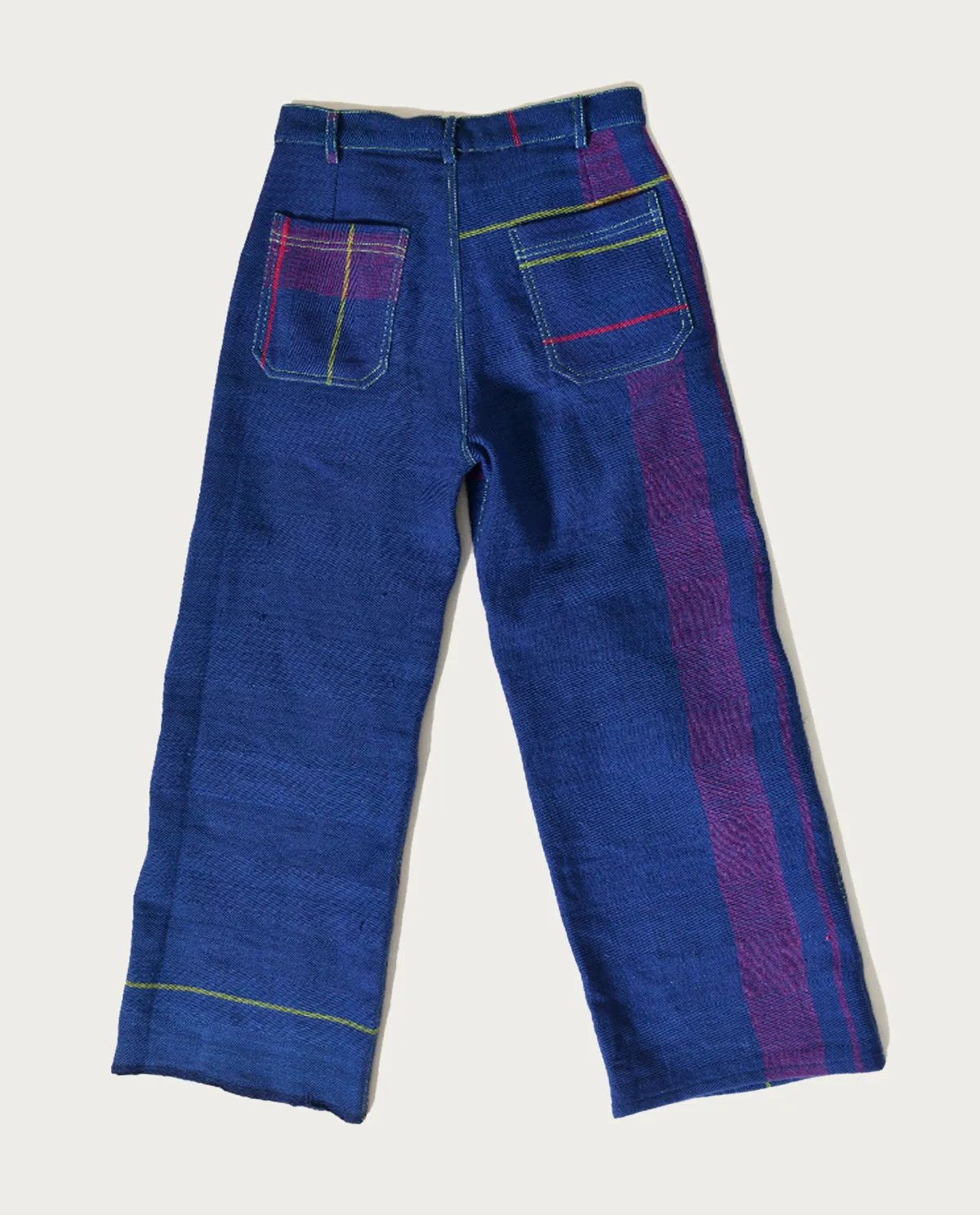 Recycled Blue Striped Cargo Pants