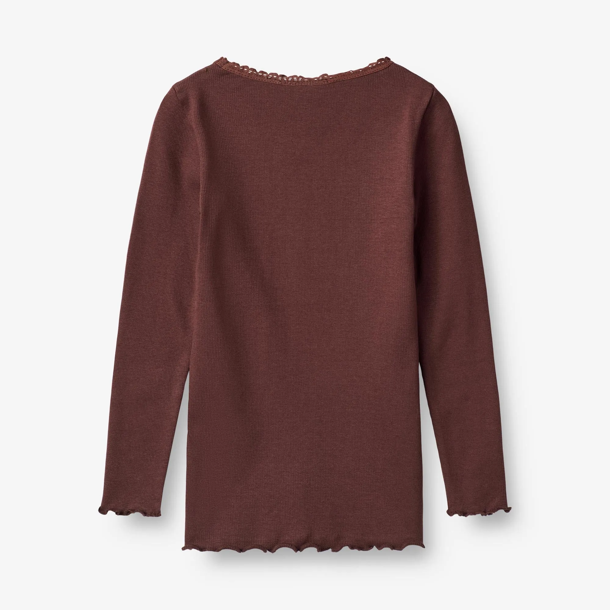 Rib T-Shirt Reese - aubergine