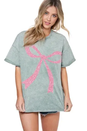 Sparkle  Bow Graphic Tshirt