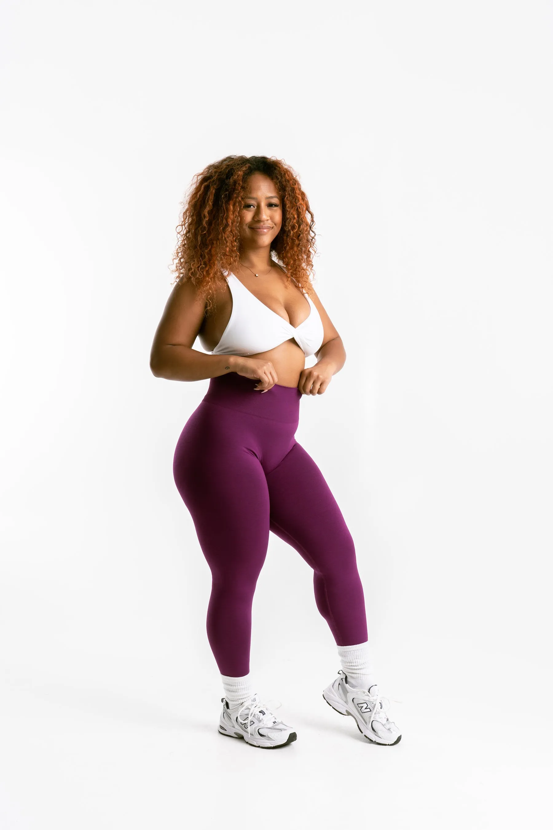 STELLA LEGGINGS - PLUM