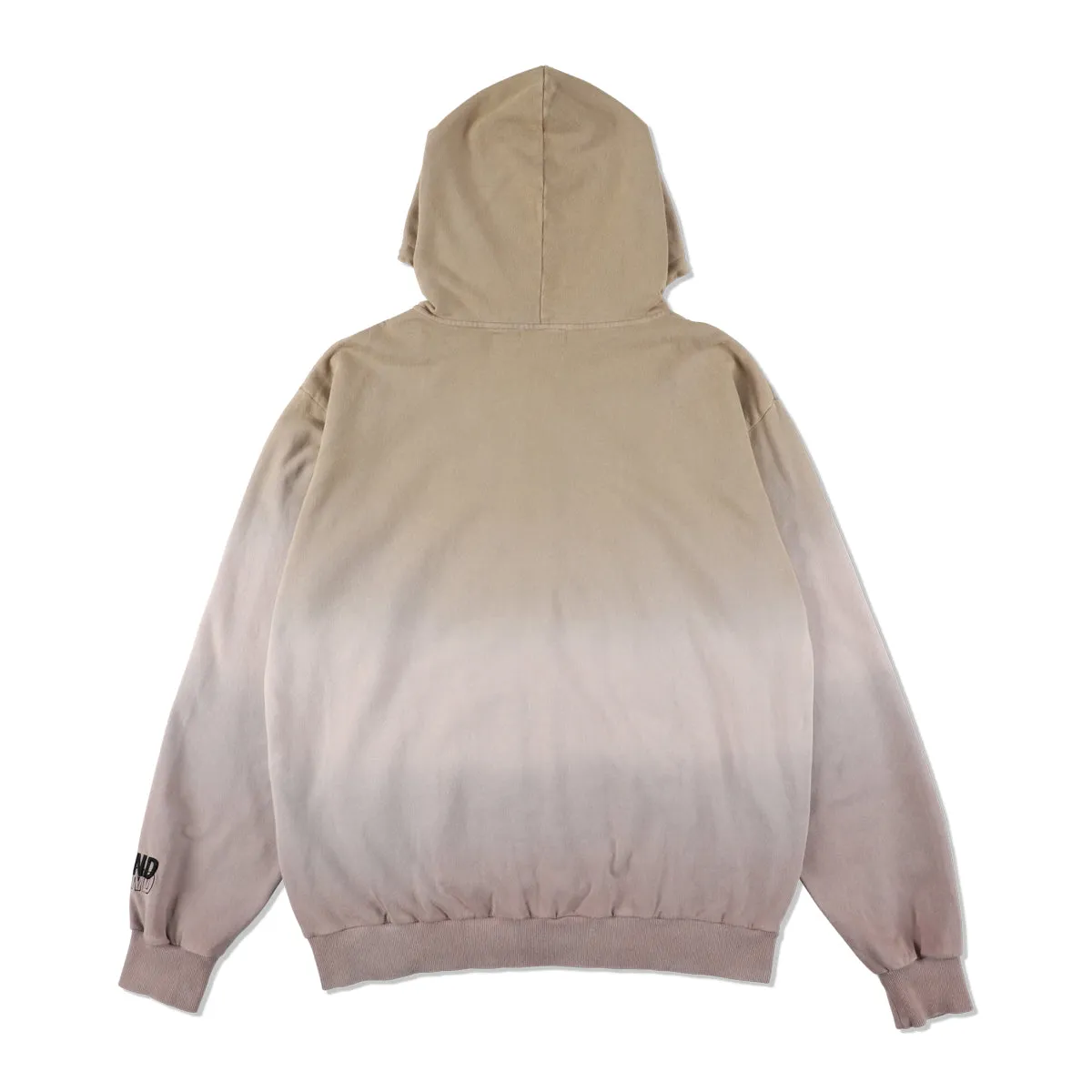 Step_Dye Zip-up Sweat shirt / SAND