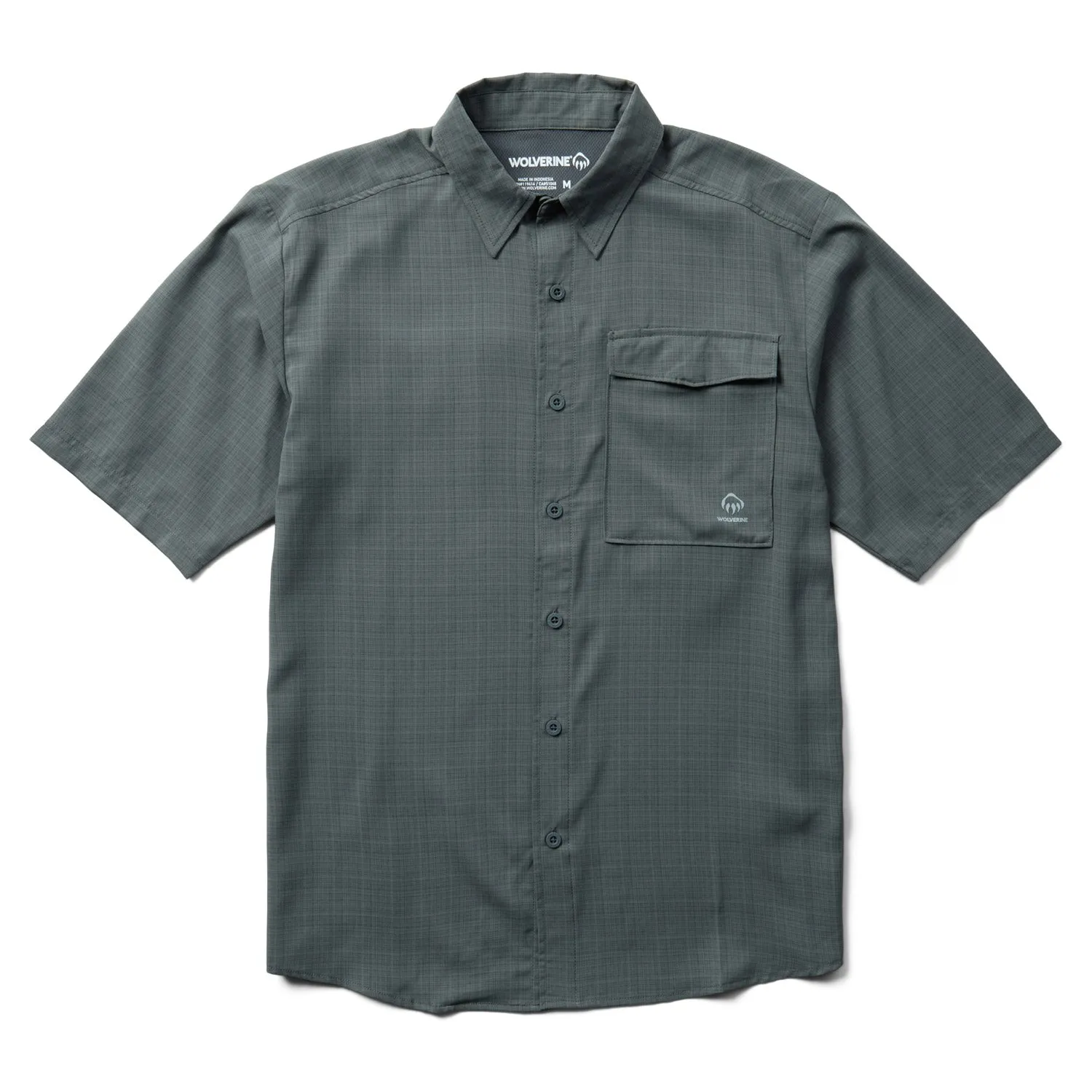 Wolverine Men's Driver Lightweight Button-Down Short Sleeve Work Shirt