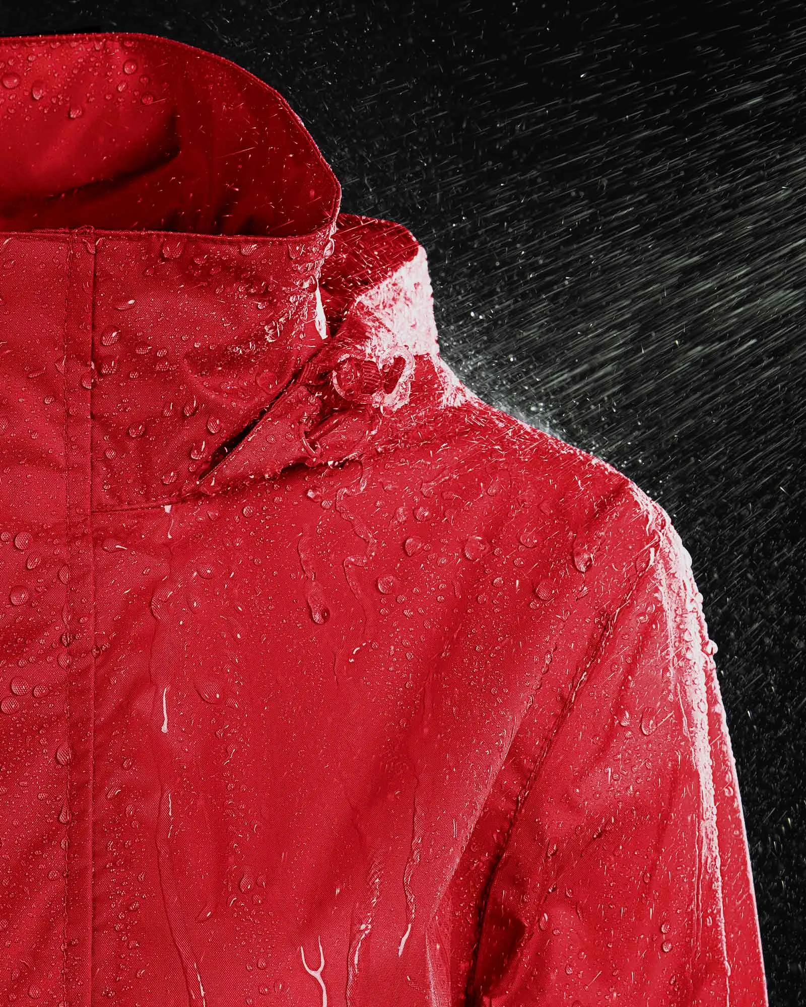 Women's Packable Rain Jacket with Hideaway Hood and 4 Pockets: 0.64 lbs 5000mm W/P 5000 Level Breathable