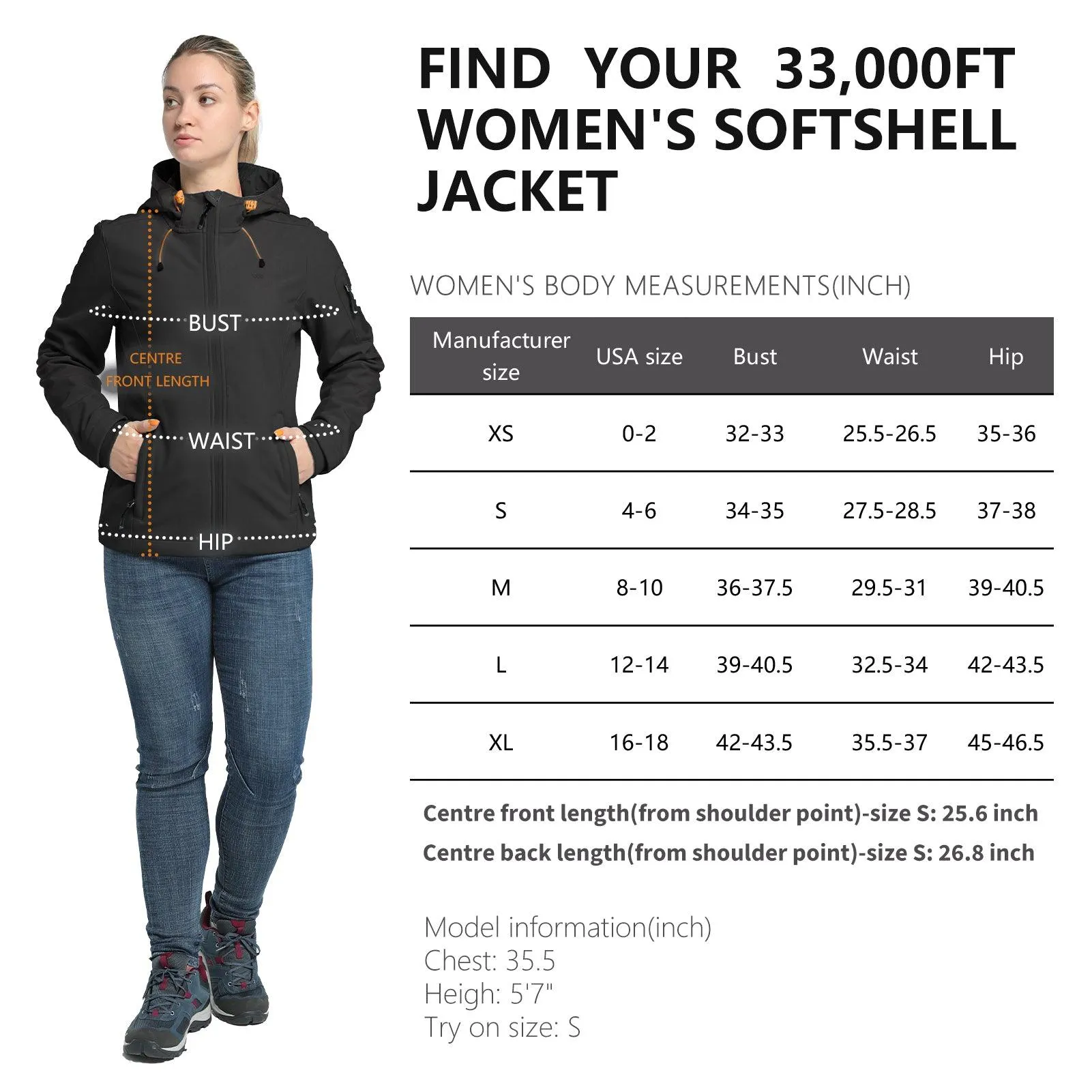 Women's Softshell Fleece Lined Jacket