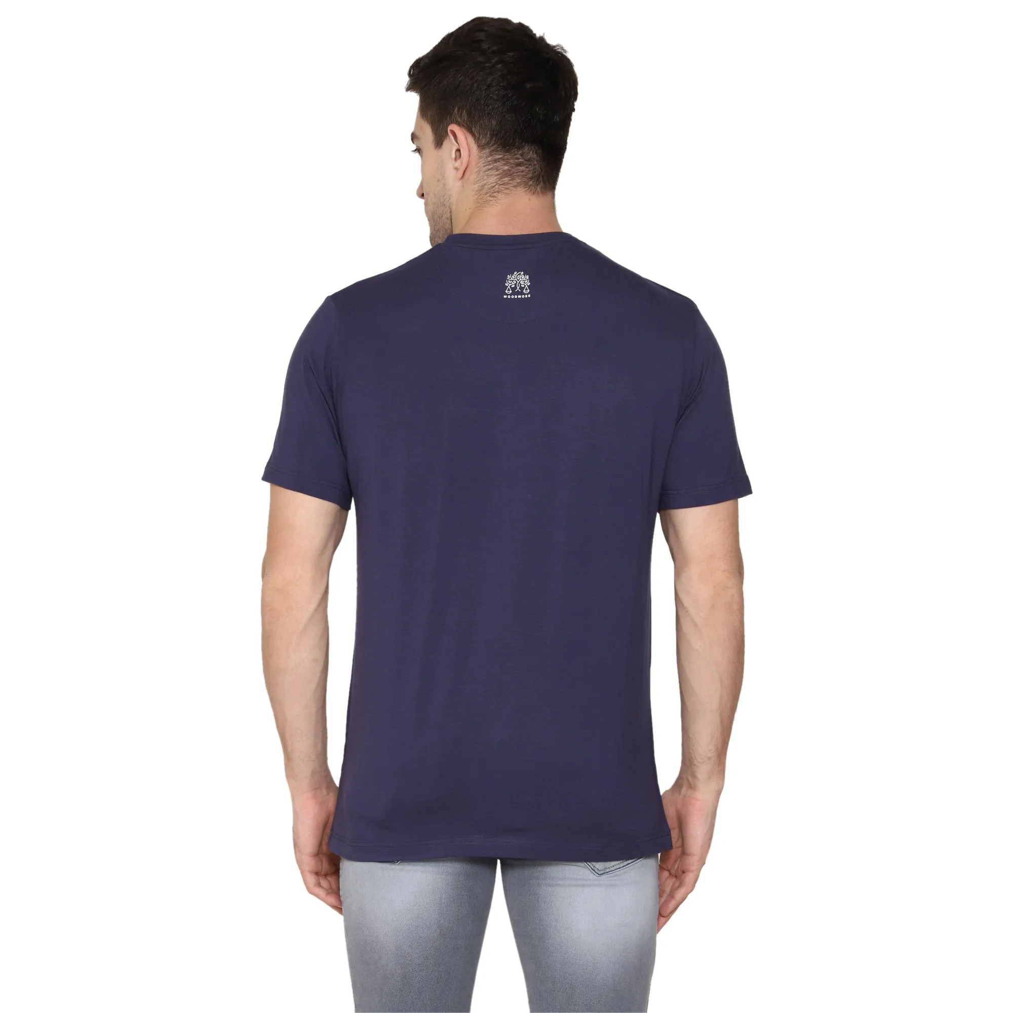 Woodwose Organic Clothing Bamboo Men's Navy T-Shirt